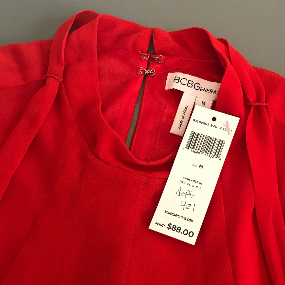 NWT🌹BCBGeneration Red Number🌹 - Picture 5 of 5